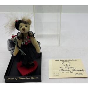 World of Miniature Bears Ashley #798 by Maria Fuertes Cashmere 1999 COA LE New